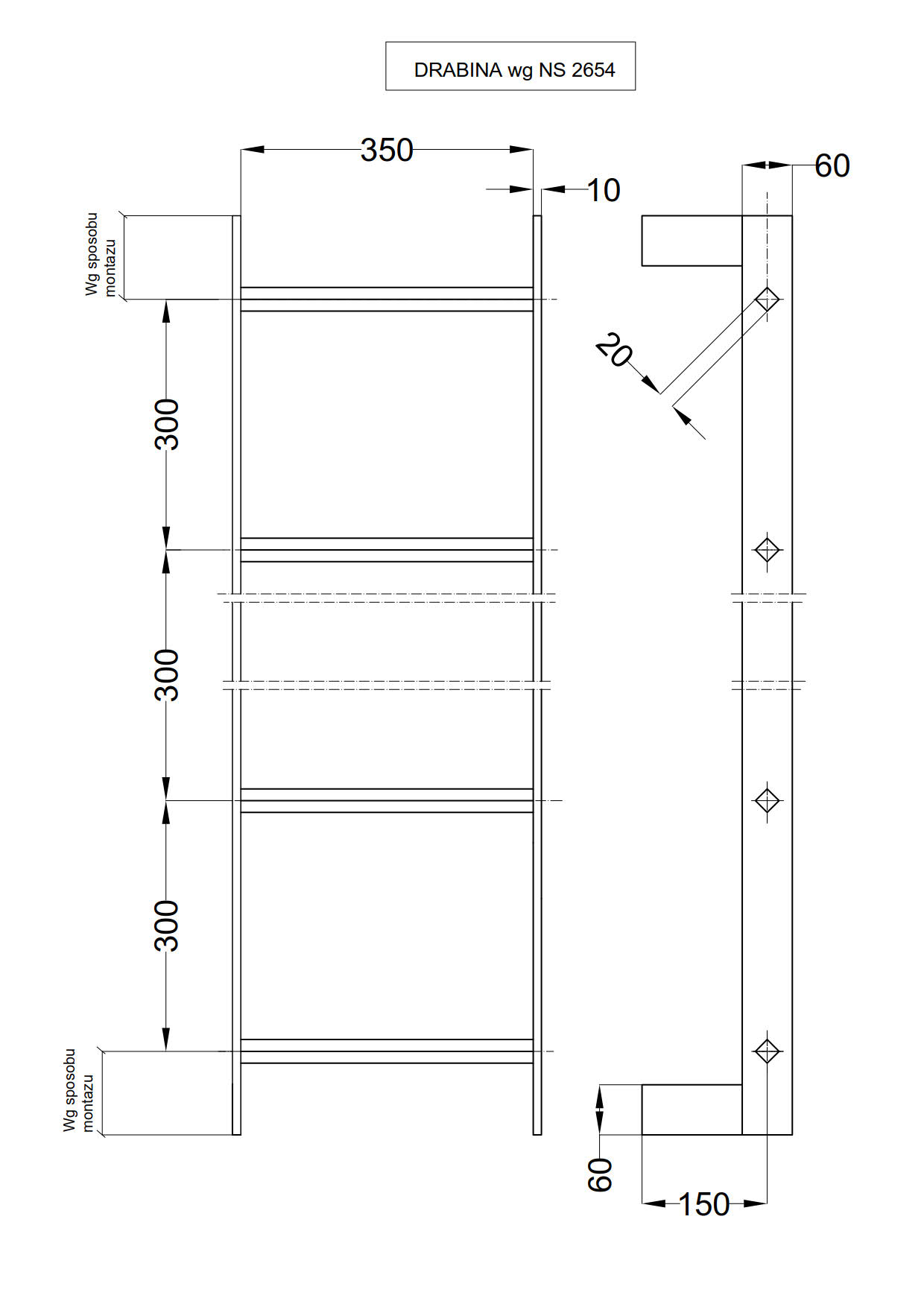 Drabina NS 2654